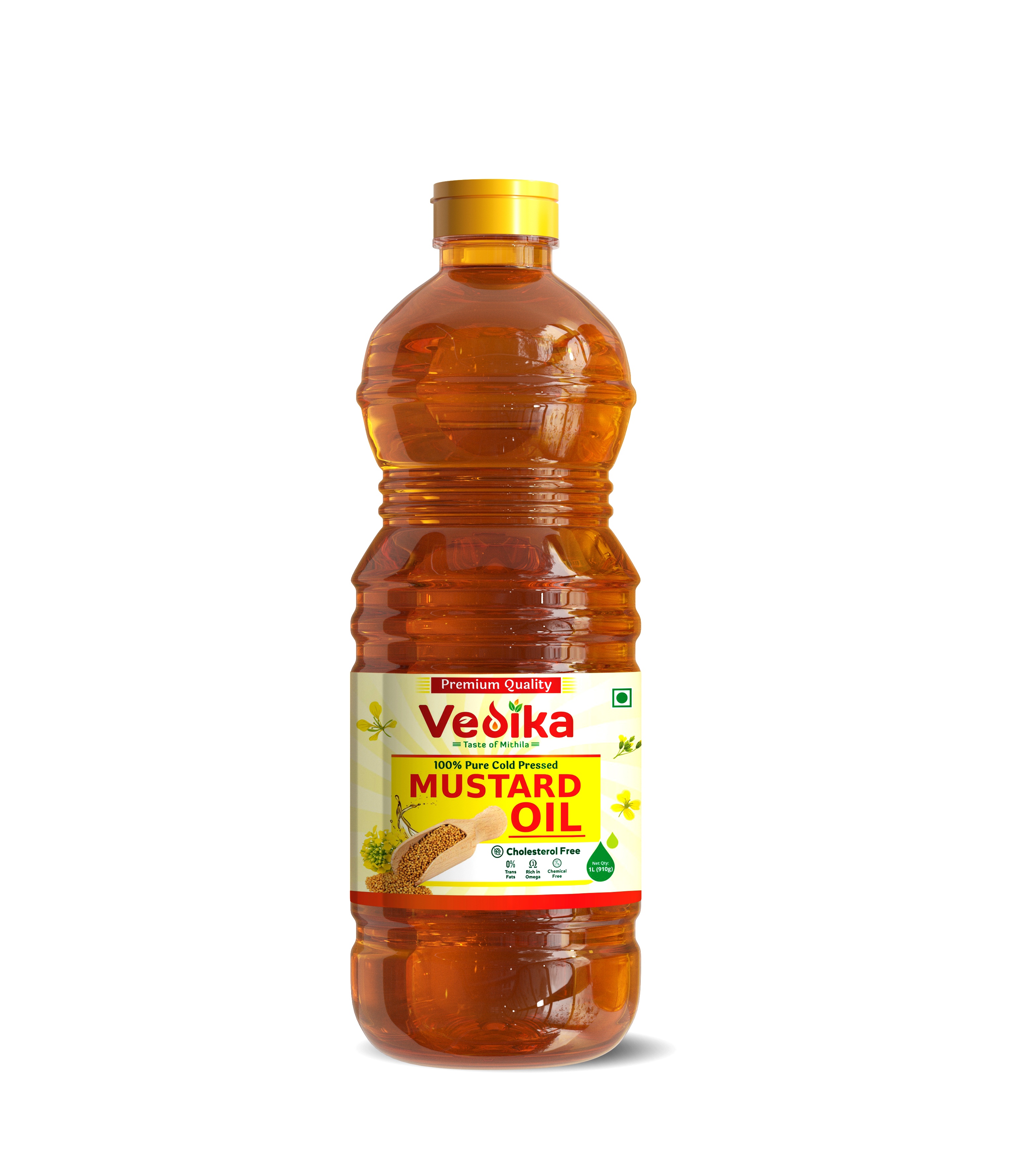 Vedika 100% Pure Cold Pressed premium Mustard Oil – 1 Ltr thumbnail